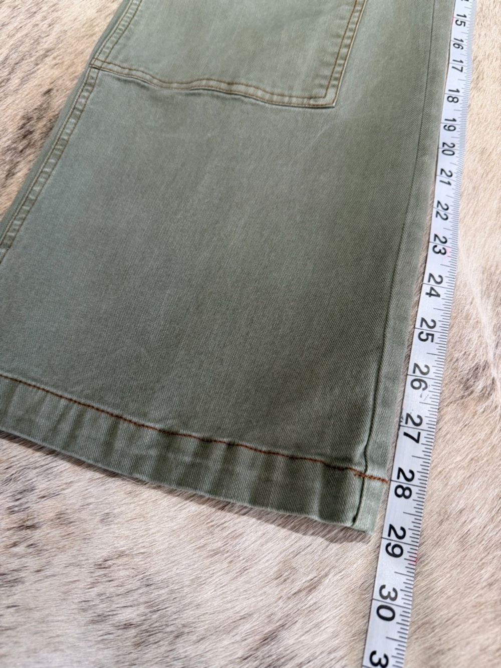 YFB Young Fabulous & Broke Olive Utility Wide Leg Pants XS - Picture 6 of 7
